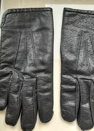 Рукавички шкіряні утеплені, розмір 8,5, фірмові
