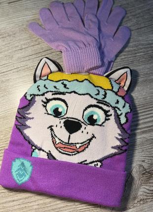 Шапочка детская и перчатки