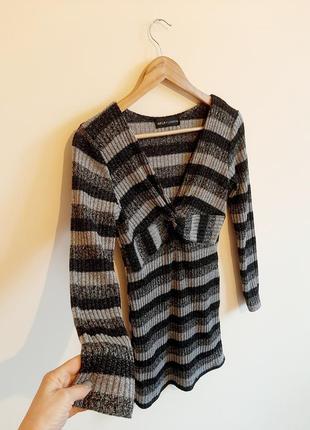 🤍мягенькое платье с люрексовой ниточкой бренда mela london s/350гр