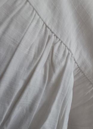 Легкая белая майка блуза на пуговицах new look9 фото