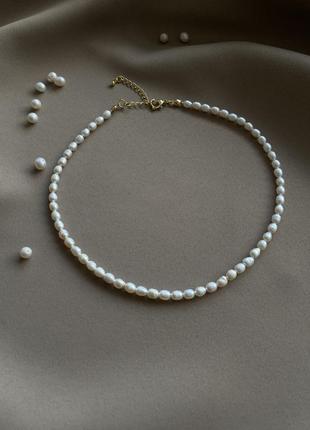 Колье (чокер) из речных жемчужин