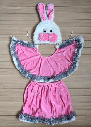 Новогодний костюм зайчика зайца заяц зайка 🐰 возраст 3-4роки