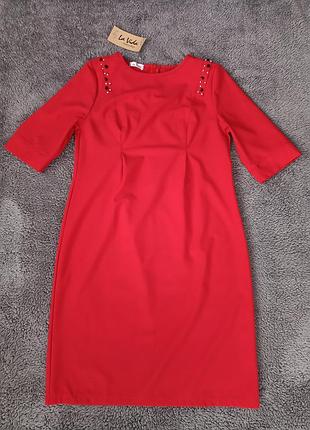 Платье женское красное новое