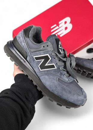 Мужские кроссовки new balance 574 × stone island