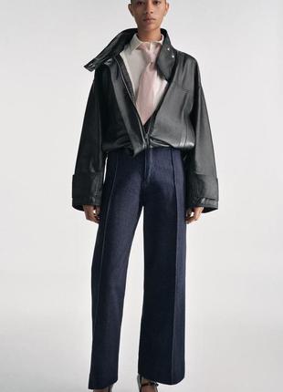Джинси висока посадка сині zara new