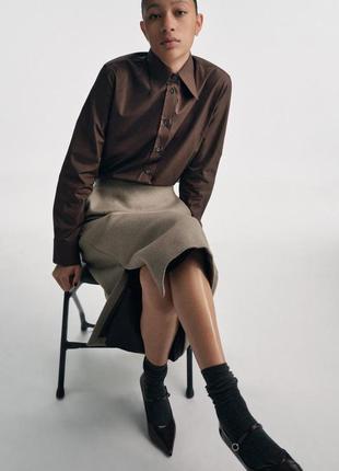 Поплиновая рубашка zw collection