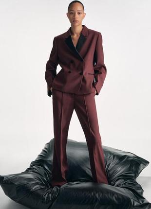 Брюки zw collection flared с акцентированными швами