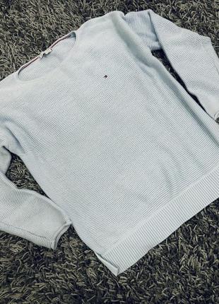 Базовий блакинтий светр tommy hilfiger