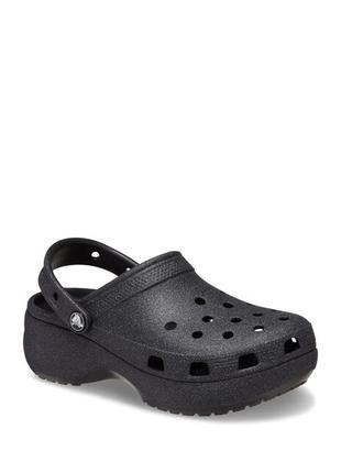 Женские сабо crocs glitter clog оригинал размеры w10