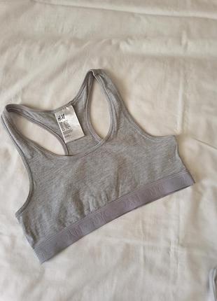 Серый топ для девочки h&amp;m 10-12yrs