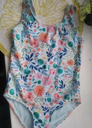 Tu купальник 8 лет 128 см цветочный принт