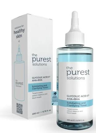 Purest solutions тонер для обличчя
