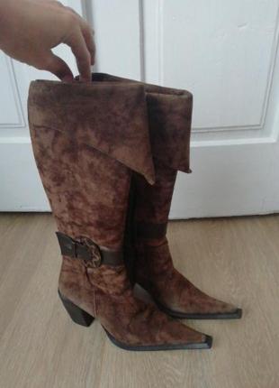 Замшеві чоботи, сапоги замша