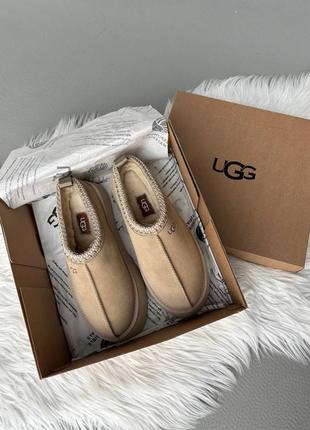 Ugg tazz platform black seed premium женские угги угги угги тасман ультра мини на овчине зимние теплые7 фото
