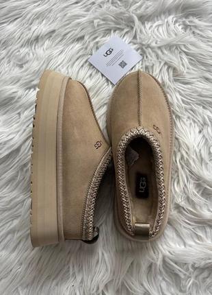 Ugg tazz platform black seed premium женские угги угги угги тасман ультра мини на овчине зимние теплые6 фото