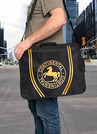 Сумка через плечо continental для ноутбука, планшета и других документов.