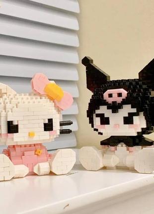 Конструктор хеллоу котти куроми фигурка котик детский для детей hello kitty kuromi