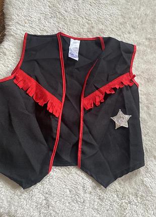 Жилет поліцейського шерифа карнавальний костюм