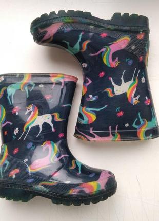 Mountain warehouse сапоги сапожки резиновые 24 размер 15 см стелька единорог