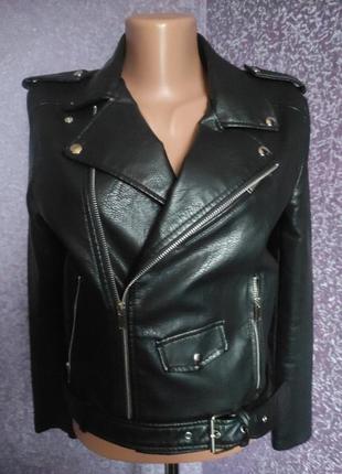 Косуха черная эко кожа