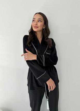 Комплект домашній жакет +штани