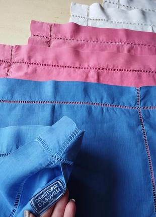 Франция🇫🇷 натуральный лен🤩👌яркие детские наволочки, 31х41😍👍🤍💙💓