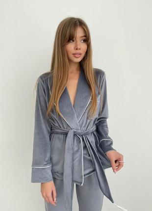 Комплект домашній жакет +штани