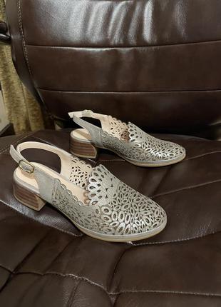 Кожаные босоножки anna lucci 36