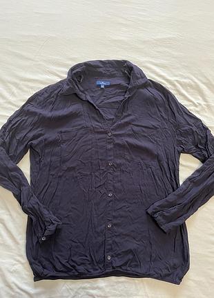 Синя жіноча блузка