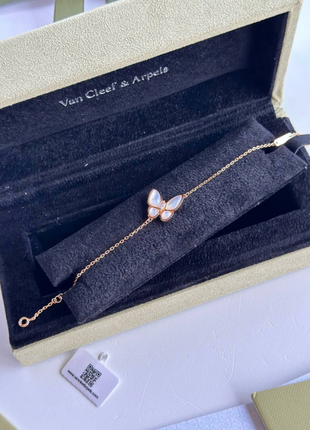 Браслет van cleef люкс качество серебро с напылением