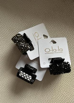 Заколка краб стрази