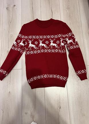 Новогодние свитера для пара s,m