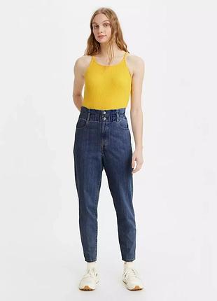 Женские джинсы women's levi's 80's high rise paperbag taper retro jeans