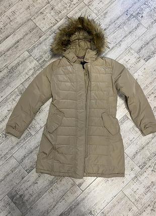 Женская длинная куртка с капюшоном (пальто) осень/зима napapijri