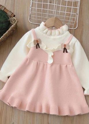 Теплое платье для девочки