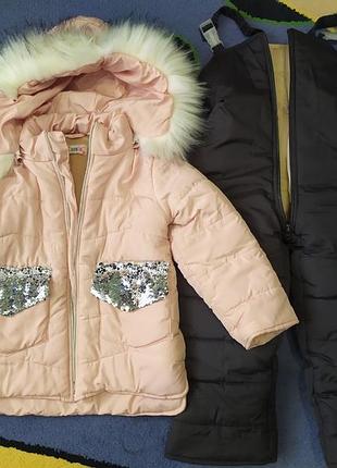 Куртка+комбінезон зимові на 98см