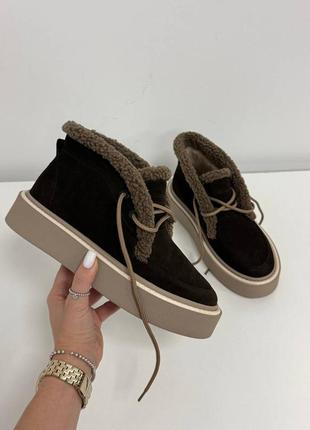 Зимові лофери з хутром