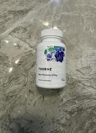 Мультивітаміни, мультимінерали basic nutrients 2 day, thorne, 60