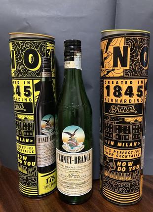 Металлическая коробка из ликера fernet branca фернет бранка 0,75л