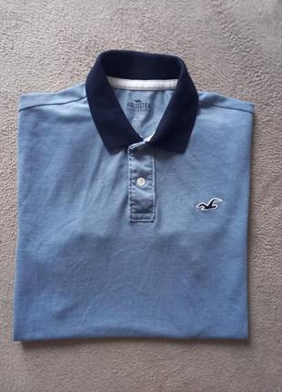 Брендова футболка поло hollister.