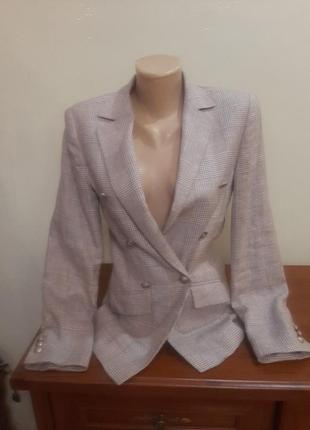 Пиджак двубортный madeleine конопляное волокно