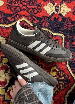 Кросівки adidas samba brown