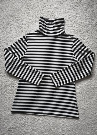 Хлопковый гольф в полоску up fashion женская водолазка хлопок бадлон хлопок гольф тельняшка лонгслив с высокой горловиной