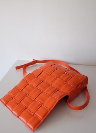 Помаранчева сумка зі шкіри  🔥