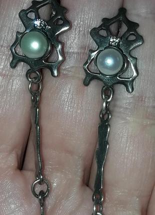 Серебряные серьги. серебро 925.