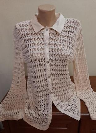 Ажурная рубашка zara