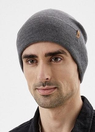 Шапка fjallraven classic knit hat оригинал цвет серый