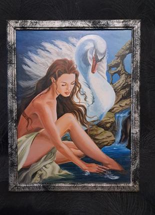 Картина акрилом "леда"