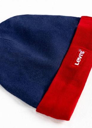 Дитяча шапка levi's levis синя для немовлят 0-6 м