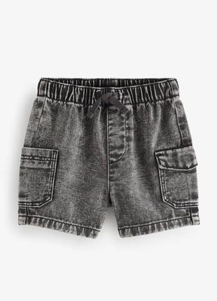 Стильные джинсовые шортики next, шорты, шортики
